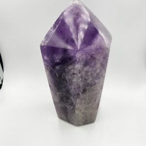 Polished Amethyst point from Zambia