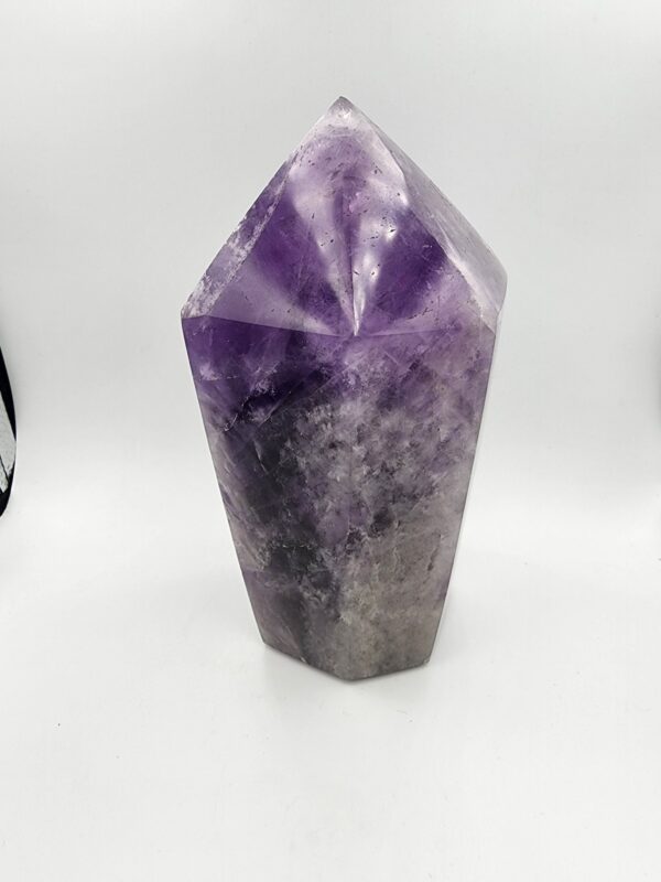 Polished Amethyst point from Zambia