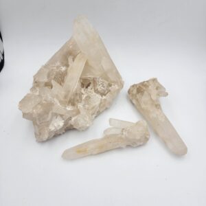 Quartz Clusters x 3 from Zambia