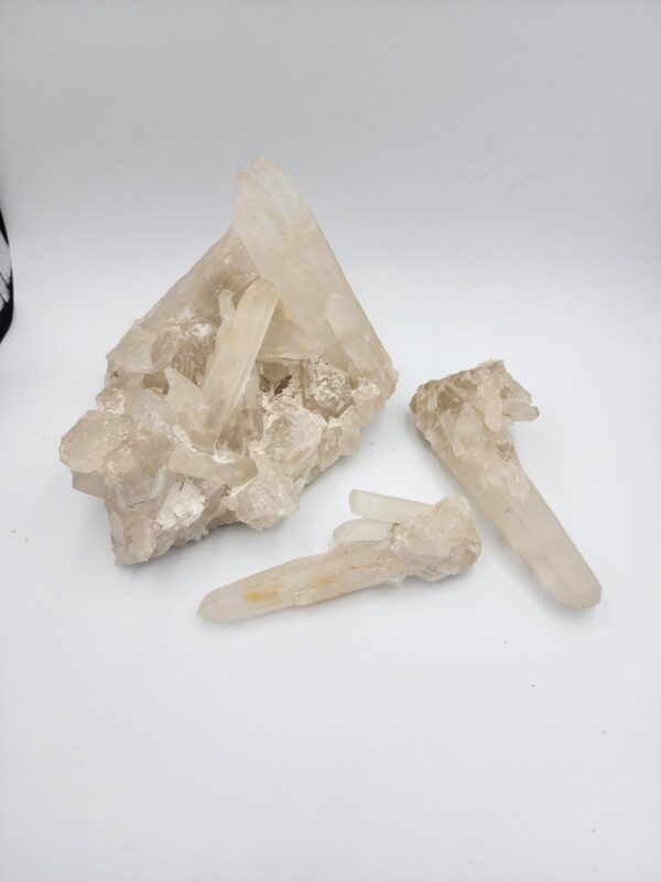 Quartz Clusters x 3 from Zambia